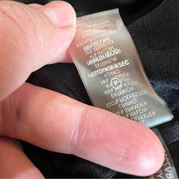 Calvin Klein Velvet Burnout Bodycon Bell Sleeve Dress size 6 - Picture 5 of 12